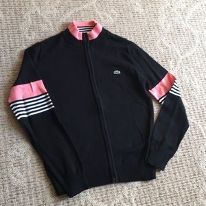 Lacoste full zip tennis sweater